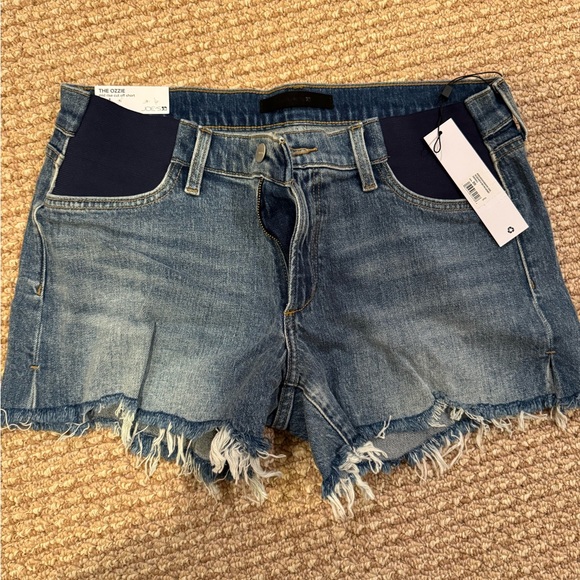 Joe's Jeans Distressed Blue Jean Shorts MATERNITY - Picture 1 of 4